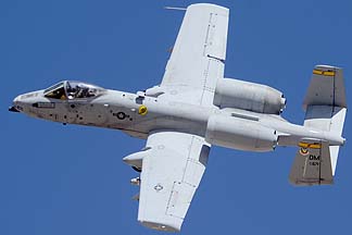 Fairchild-Republic A-10A Thunderbolt II (Warthog) 78-0671 of the 357th Fighter Squadron Dragons, February 2, 2012